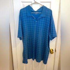 David Taylor blue short sleeve polo size XXL